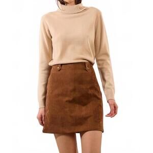 NEW MOLLY BRACKEN ladies woven skirt in brown